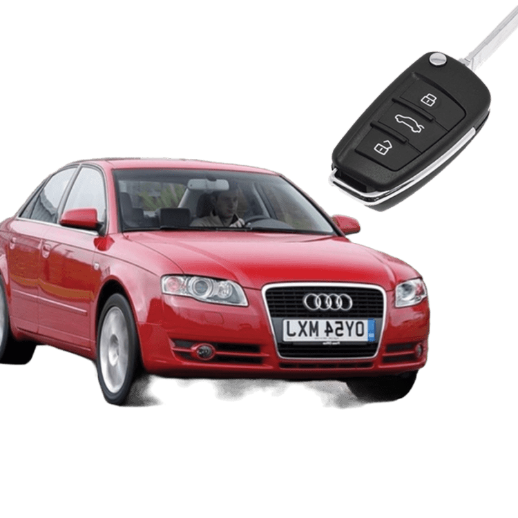 Audi A4 (3 Button Folding Key) from 2004 to 2008