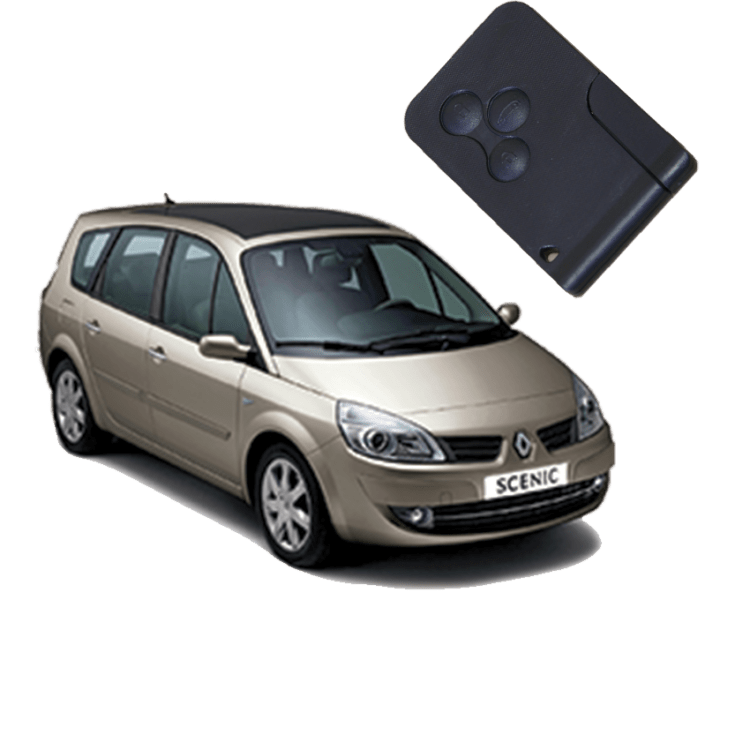 Renault Scenic (3 Button Keycard) from 2003 to 2008