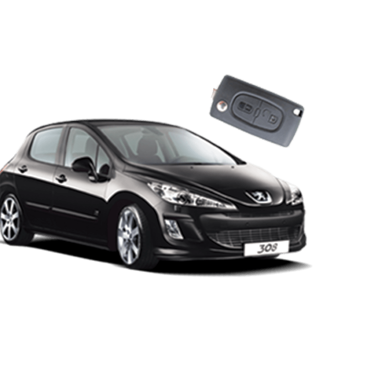 Peugeot 308 (2 Button Key) from 2007 to 2008