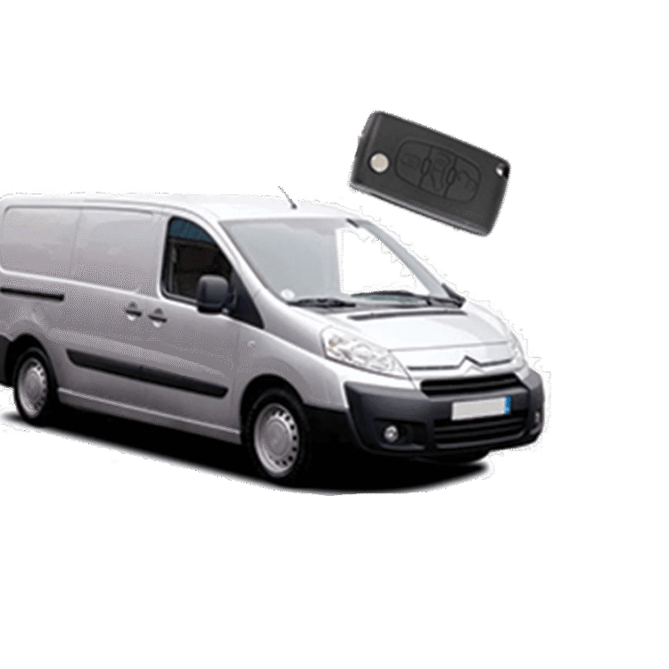 Citroen Dispatch (3 Button Folding Key) from 2006 to 2009