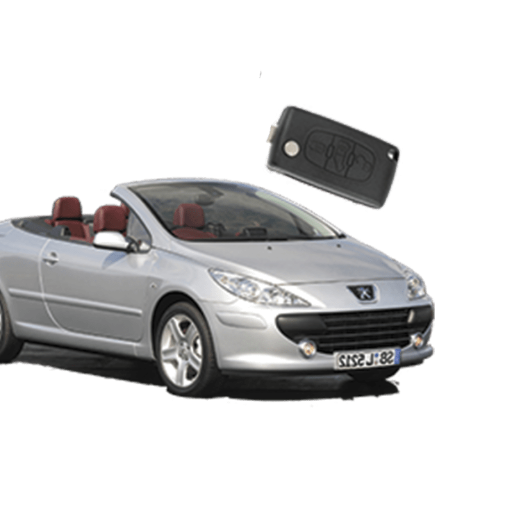 Peugeot 307CC (3 Button Folding Key) from 2005 to 2008
