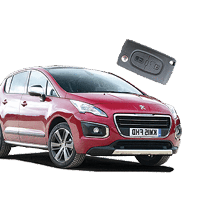 Peugeot 3008 (2 Button Folding Key) from 2012 to 2016