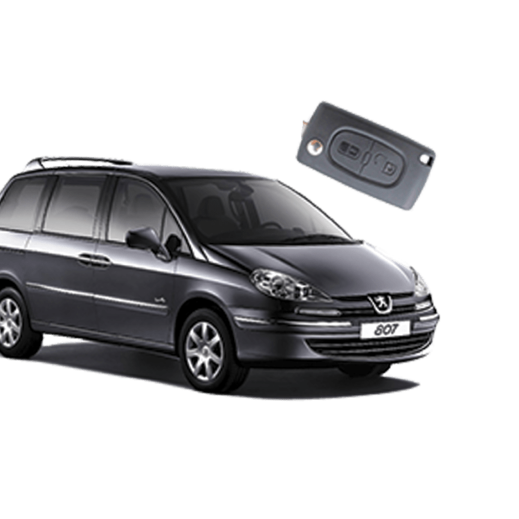 Peugeot 807 (2 Button Folding Key) from 2009 to 2014