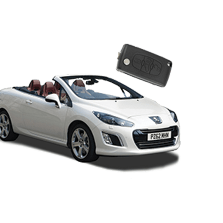 Peugeot 308CC (3 Button Folding Key) from 2009 to 2013