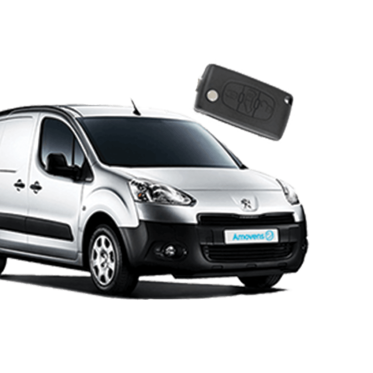 Peugeot Partner (3 Button Folding Key) from 2008 to 2016