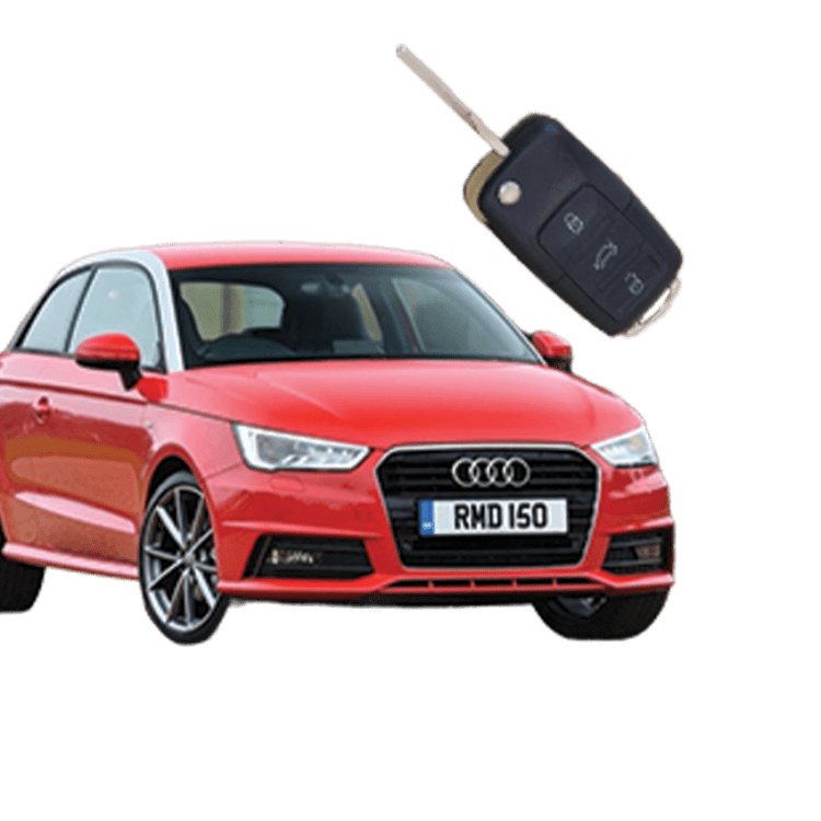 Audi A1 (3 Button Folding Key) from 2010 to 2017