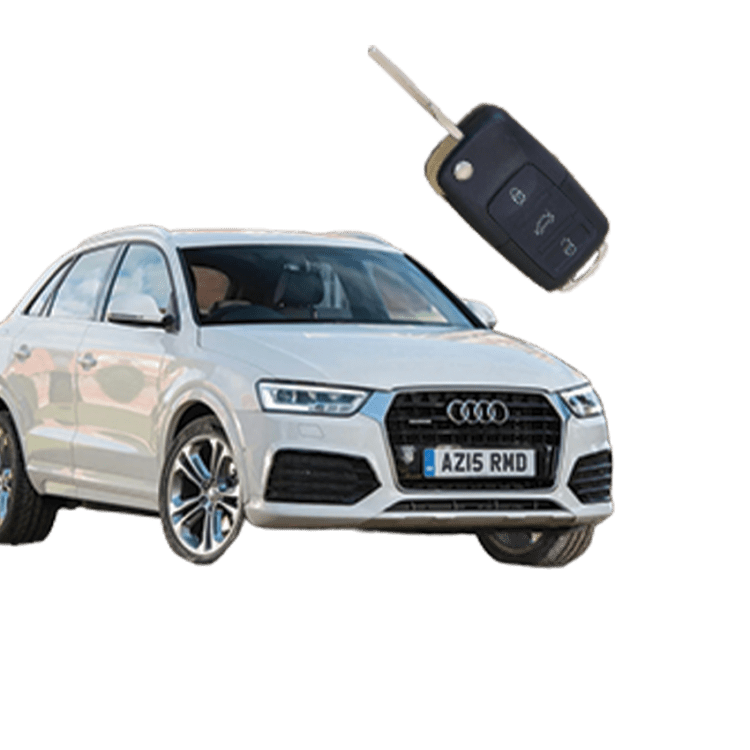 Audi Q3 (3 Button Folding Key) from 2010 to 2017