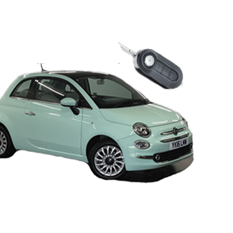 Fiat 500 (3 Button Folding Key) from 2008 to 2016