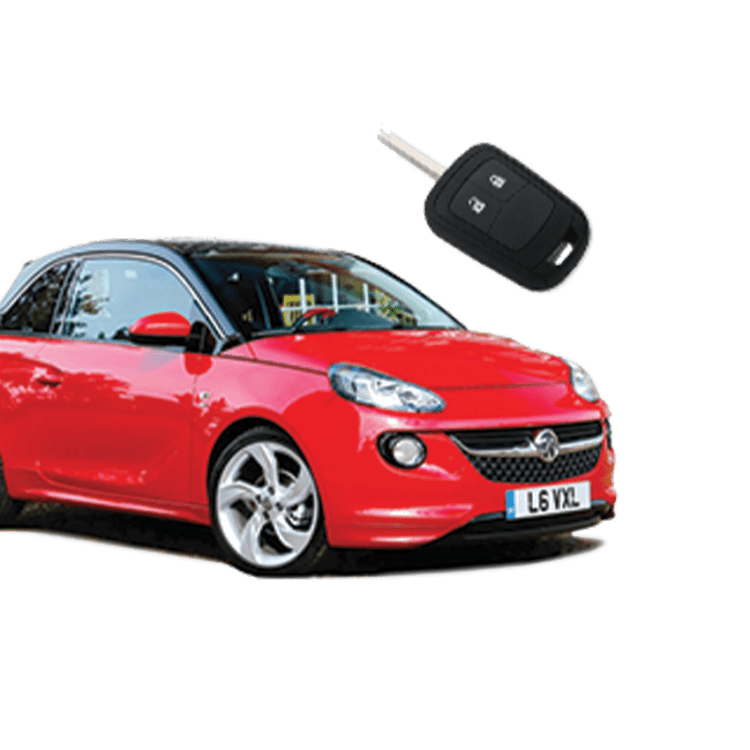 Vauxhall Adam (2 Button Folding Key) from 2013 to 2019