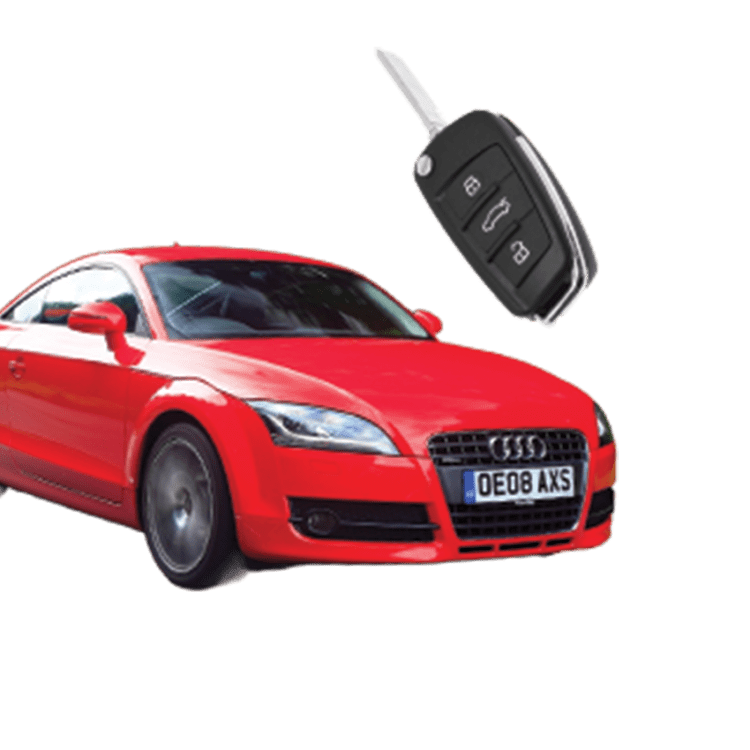 Audi TT (3 Button Folding Key) from 2006 to 2013