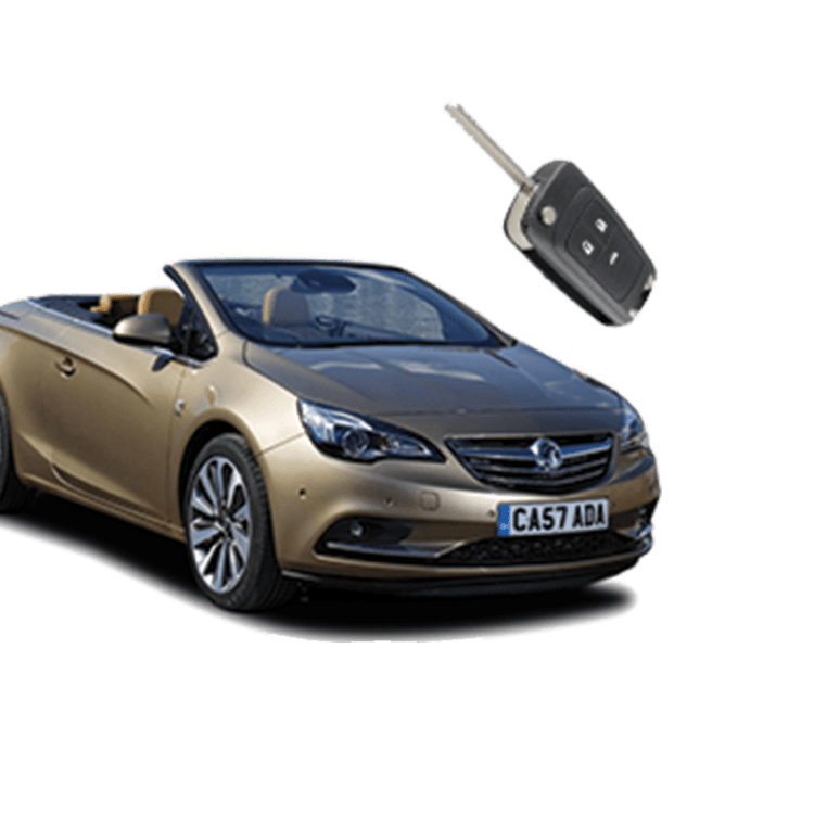 Vauxhall Cascada (3 Button Folding Key) from 2013 to 2016