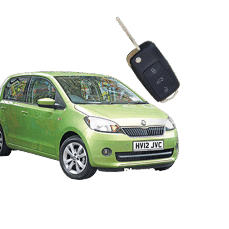 Skoda Citigo (3 Button Folding Key) from 2012 to 2016