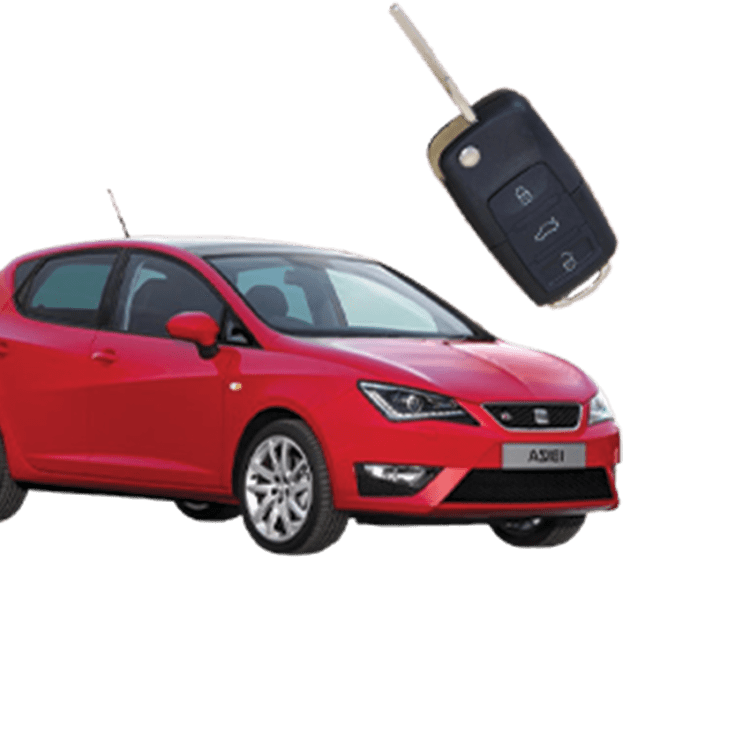 Seat Ibiza (3 Button Folding Key) from 2010 to 2014