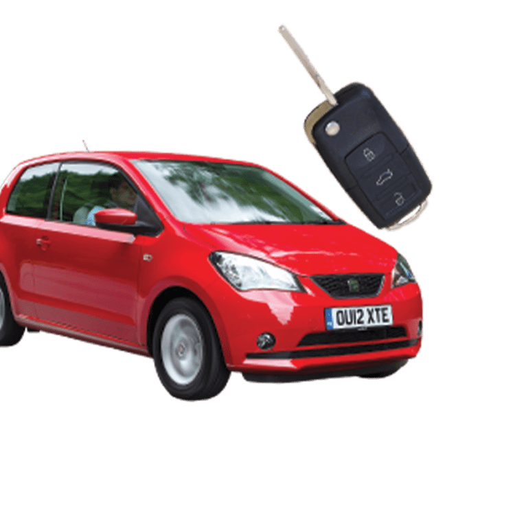 Seat Mii (3 Button Folding Key) from 2012 to 2014
