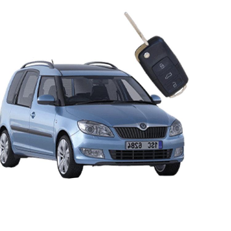 Skoda Roomster (3 Button Folding Key) from 2013 to 2016