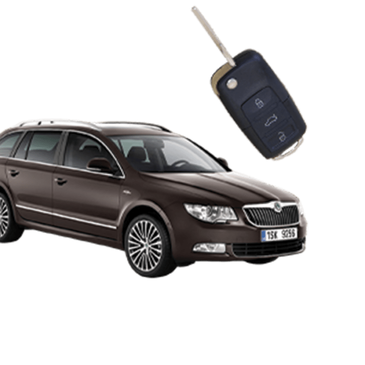 Skoda Superb (3 Button Folding Key) from 2013 to 2016