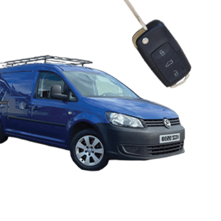 Volkswagen Caddy (3 Button Folding Key) from 2011 to 2016