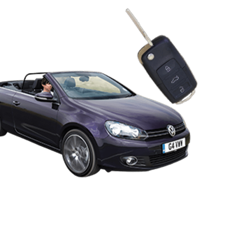 Volkswagen Eos (3 Button Folding Key) from 2011 to 2015