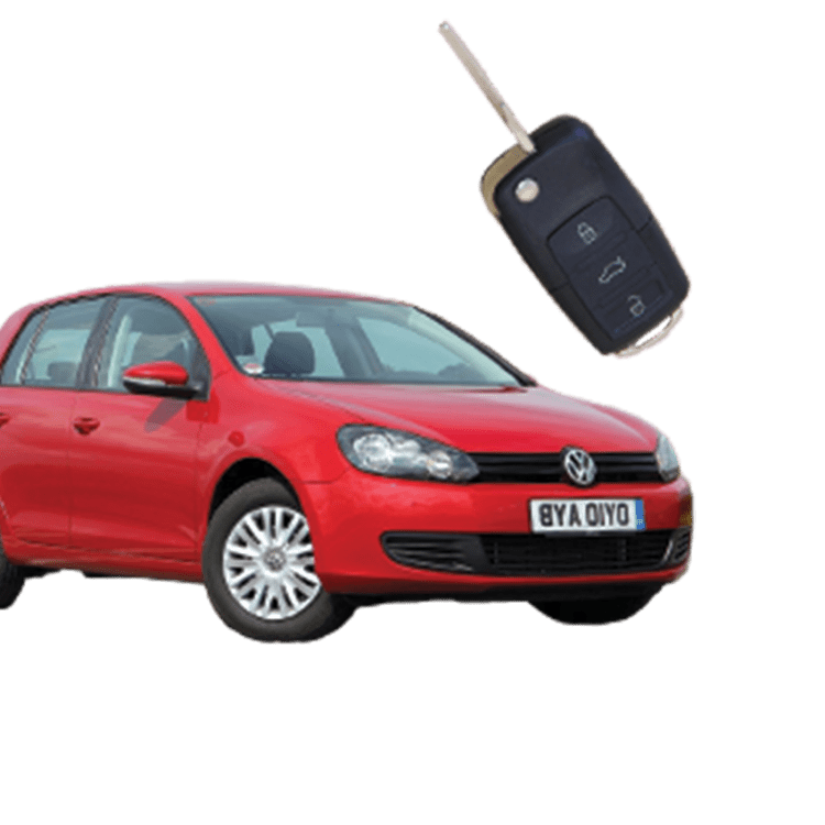 Volkswagen Golf (3 Button Folding Key) from 2010 to 2013