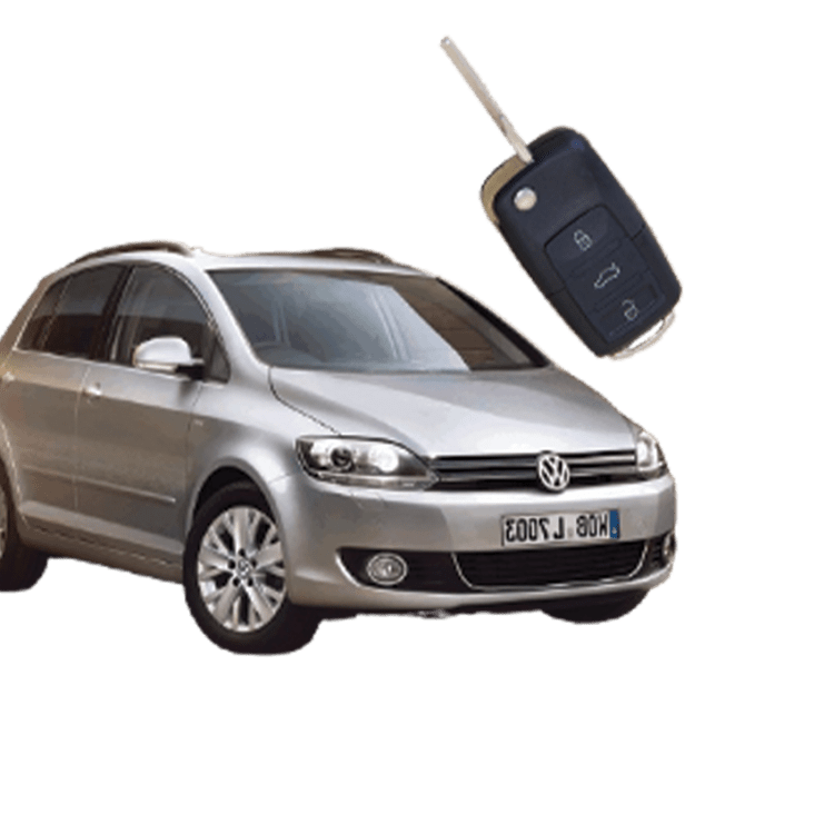 Volkswagen Golf Plus (3 Button Folding Key) from 2011 to 2014