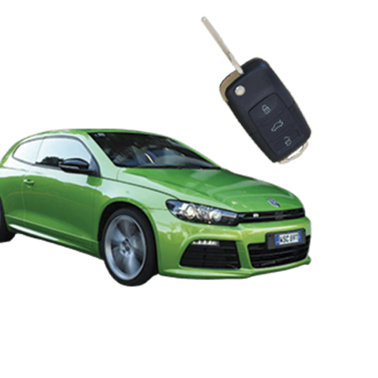 Volkswagen Scirroco (3 Button Folding Key) from 2011 to 2015