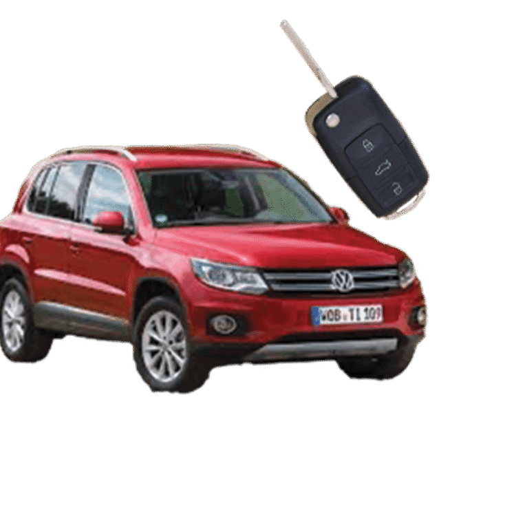 Volkswagen Tiguan (3 Button Folding Key) from 2011 to 2016