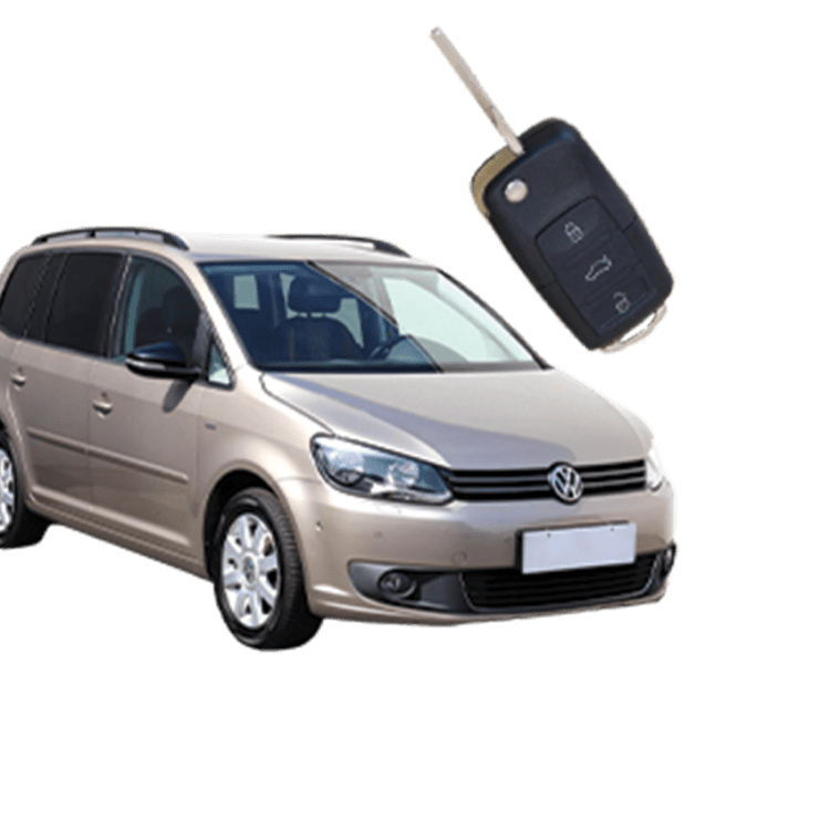 Volkswagen Touran (3 Button Folding Key) from 2011 to 2015