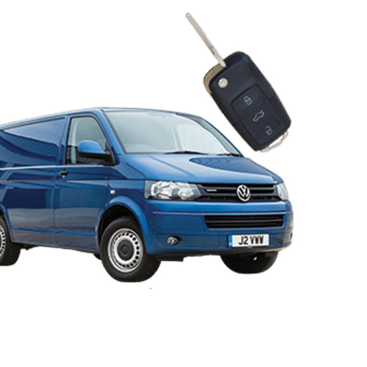 Volkswagen Transporter (3 Button Folding Key) from 2011 to 2015