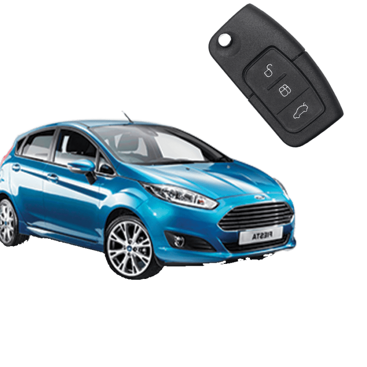 Ford Fiesta (3 Button Folding Key) from 2008 to 2016