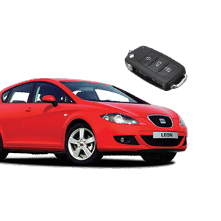 Seat Leon (3 Button Folding Key) from 2005 to 2009