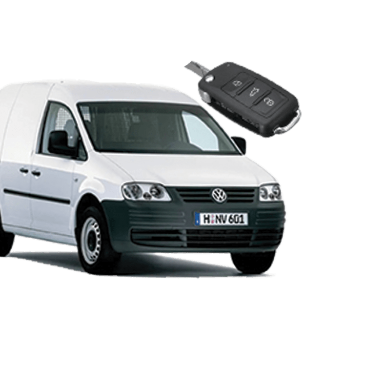 Volkswagen Caddy (3 Button Folding Key) from 2003 to 2010