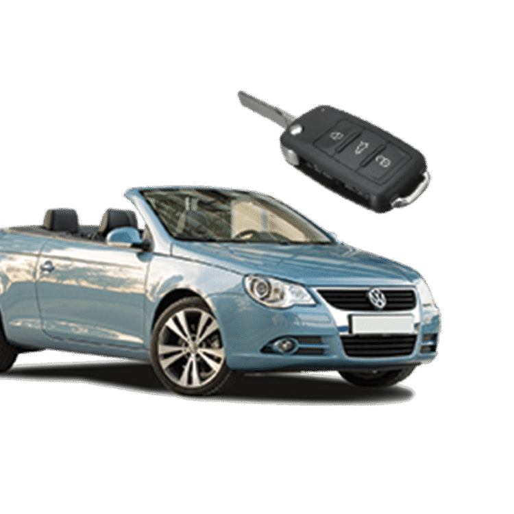 Volkswagen Eos (3 Button Folding Key) from 2006 to 2009
