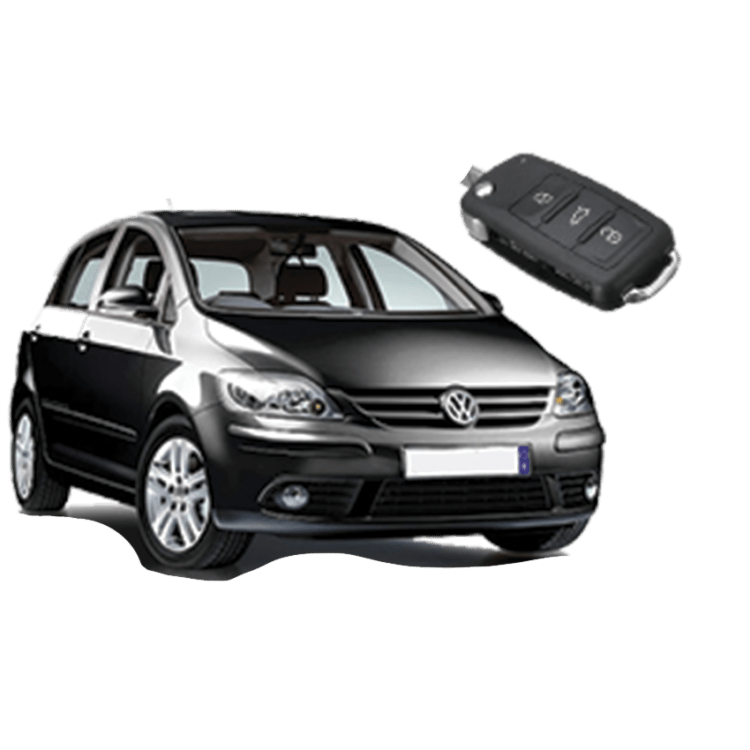 Volkswagen Golf Plus (3 Button Folding Key) from 2004 to 2009