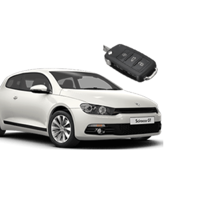 Volkswagen Scirocco (3 Button Folding Key) from 2008 to 2009
