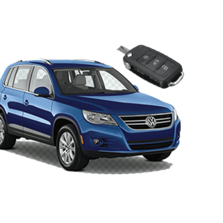 Volkswagen Tiguan (3 Button Folding Key) from 2007 to 2009