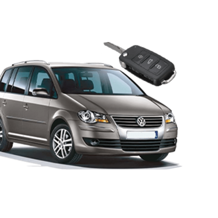 Volkswagen Touran (3 Button Folding Key) from 2008 to 2010