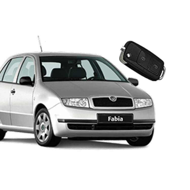 Skoda Fabia (2 Button Folding Key) from 2002 to 2008