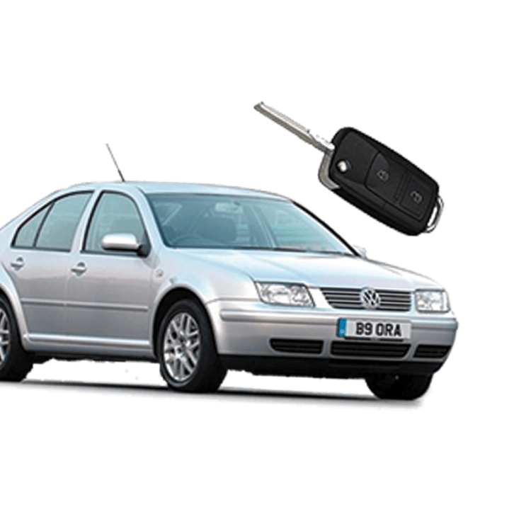 Volkswagen Bora (2 Button Folding Key) from 2002 to 2004