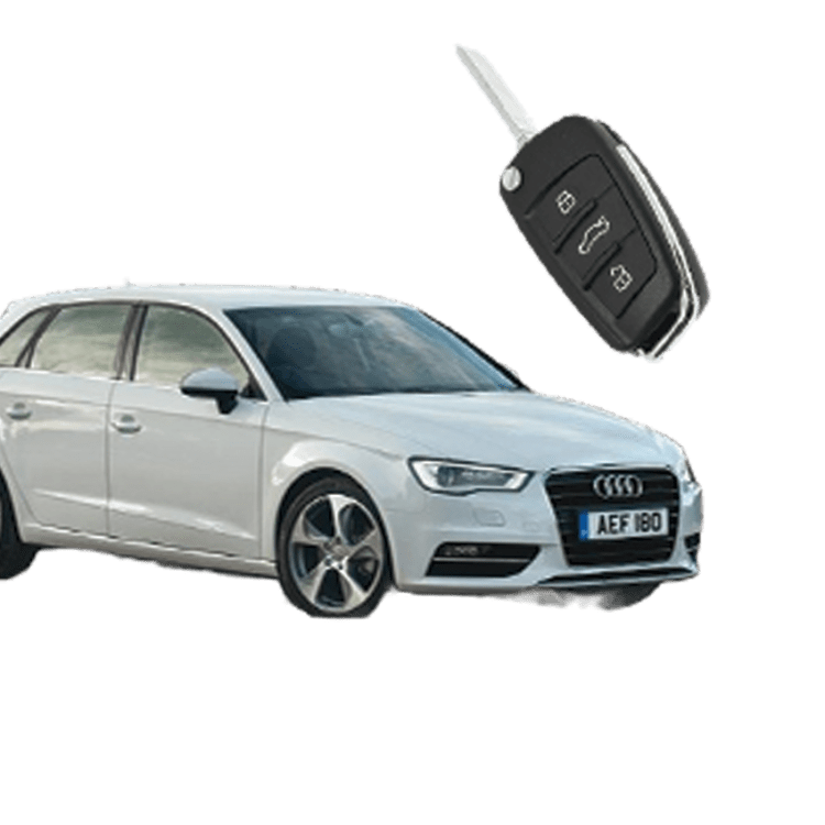 Audi A3 (3 Button Folding Key) from 2012 to 2016