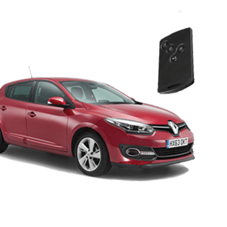 Renault Megane 3 (4 Button Keycard) from 2009 to 2012